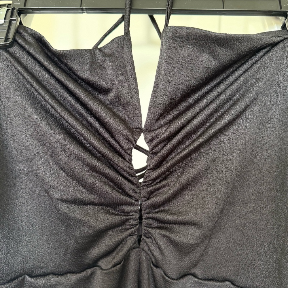 NWT Ganni Black Maxi Dress - Picture 6 of 11
